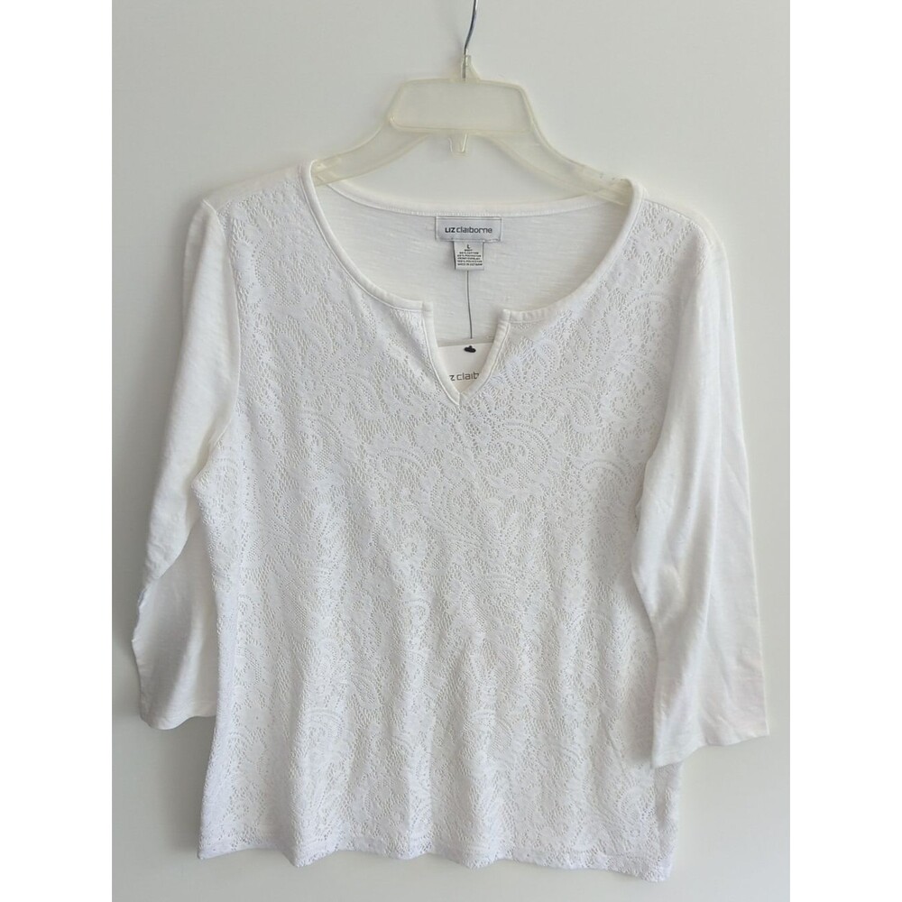 Liz Clairborne Women's Laced Top Size L